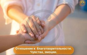 Отношение к благотворительности. Чувства, эмоции.