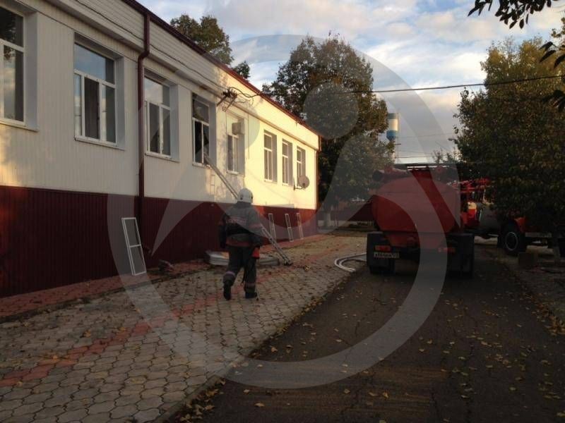 Пожар в Выселковском ДИПИ