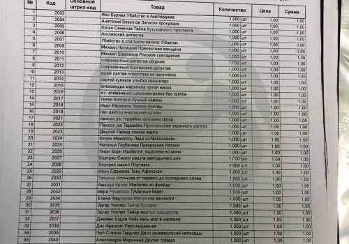 Семикаракорский дом-интернат для престарелых и инвалидов просит для 61 подопечного прислать книги из списка 