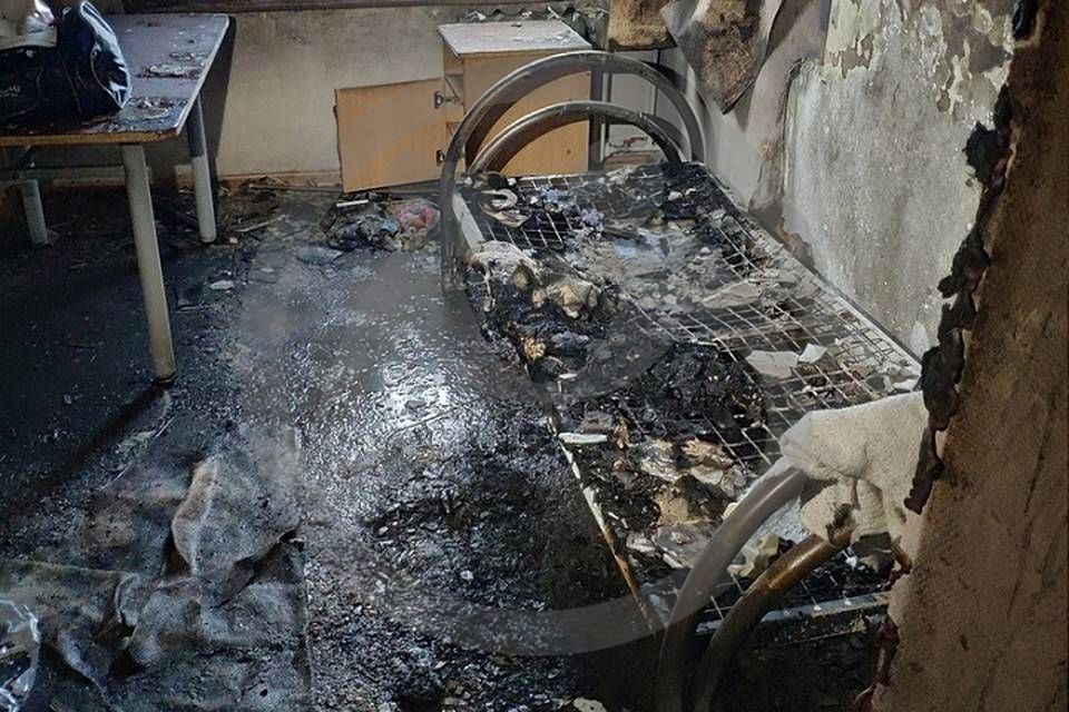 Пожар в наркодиспансере Тюмени