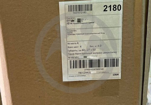 Отправка благотворительной помощи для подопечных Солено-Озерского СДИПИ