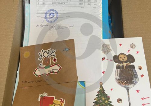 Отправка новогодних открыток и подарков в ГБСУСОССЗН "Томаровский психоневрологический интернат"