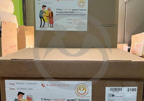 Отправка благотворительной помощи для подопечных Солено-Озерского СДИПИ